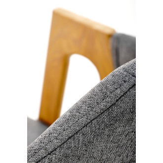 Krzesło Elbo K344 Halmar: Skandynawski design w szarym kolorze