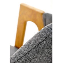 Krzesło Elbo K344 Halmar: Skandynawski design w szarym kolorze