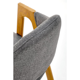 Krzesło Elbo K344 Halmar: Skandynawski design w szarym kolorze