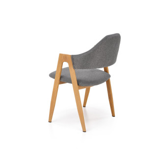 Krzesło Elbo K344 Halmar: Skandynawski design w szarym kolorze