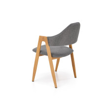 Krzesło Elbo K344 Halmar: Skandynawski design w szarym kolorze