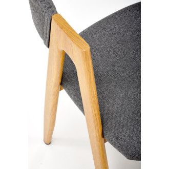 Krzesło Elbo K344 Halmar: Skandynawski design w szarym kolorze