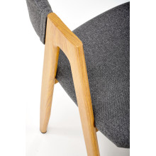 Krzesło Elbo K344 Halmar: Skandynawski design w szarym kolorze