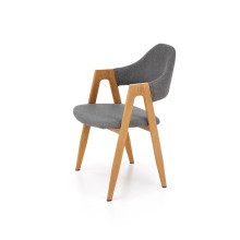 Krzesło Elbo K344 Halmar: Skandynawski design w szarym kolorze