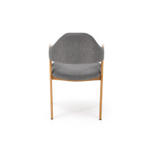 Krzesło Elbo K344 Halmar: Skandynawski design w szarym kolorze