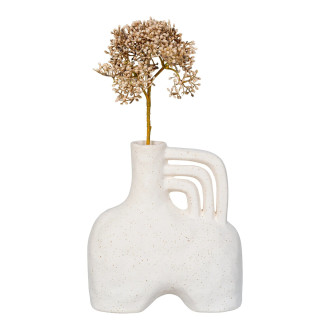 Wazon ceramiczny boho-japandni beżowy House Nordic