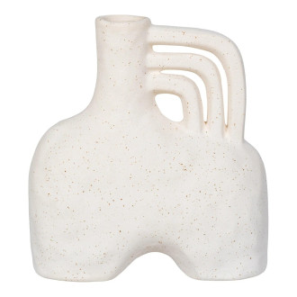Wazon ceramiczny boho-japandni beżowy House Nordic