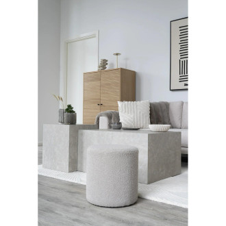 Pufa okrągła Ejby 34cm bouncle beżowa House Nordic