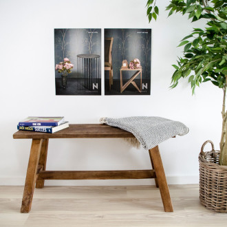Ławka z drewna tekowego Barcelona 90cm House Nordic