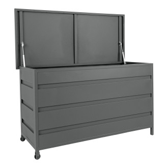 Skrzynia ogrodowa Cassis 450L 130x60x75cm szara House Nordic