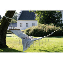 Hamak wiszący bawełniany z chwostami Edessa biały House Nordic