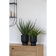Sztuczna trawa w czarnej donicy 45cm House Nordic