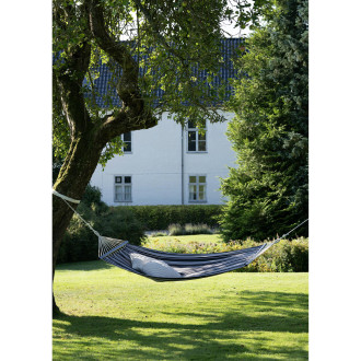 Hamak ogrodowy w paski Lamia 200x120cm szary House Nordic