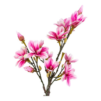 Sztuczna roślina różowa Magnolia 74cm House Nordic