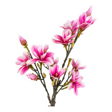 Sztuczna roślina różowa Magnolia 74cm House Nordic