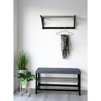 Zestaw 2 kwietników metalowych stojących  Marla beżowy House Nordic