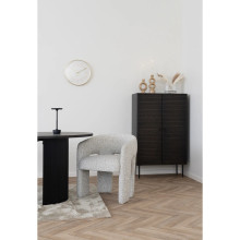 Krzesło tapicerowane Monroe beżowo-szare House Nordic