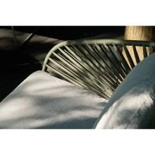 Zestaw mebli tarasowych sofa + 2 fotele + stolik Novella zielony House Nordic