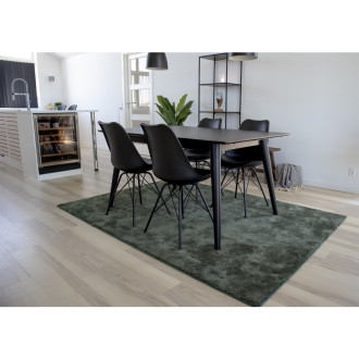 Krzesło z tworzywa z poduszką Oslo czarne House Nordic
