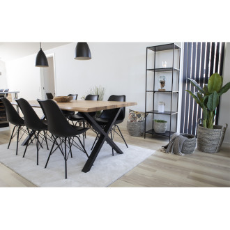 Krzesło z tworzywa z poduszką Oslo czarne House Nordic