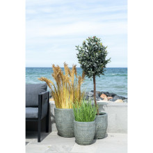 Sztuczna trawa w czarnej donicy 68cm House Nordic