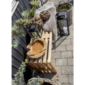 Miska dekoracyjna z drewna tekowego Rio 30cm House Nordic 2