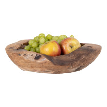 Miska dekoracyjna z drewna tekowego Rio 30cm House Nordic
