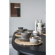 Zestaw 4 ceramicznych misek deserowych Selma brązowo-szary House Nordic