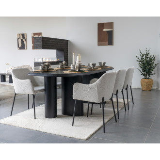 Zestaw 4 ceramicznych misek deserowych Selma brązowo-szary House Nordic