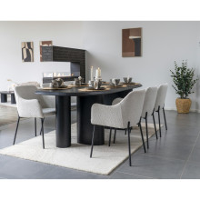 Zestaw 4 ceramicznych misek deserowych Selma brązowo-szary House Nordic