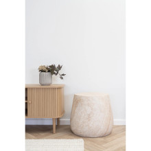 Stolik pomocniczy japandi Bonn 47cm imitacja kamienia House Nordic