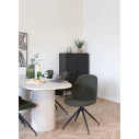 Krzesło tapicerowane Monte Carlo zielona boucla / czarny House Nordic
