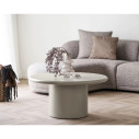 Stolik kawowy okrągły na kolumnowej nodze Nagano 80cm piaskowy House Nordic
