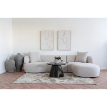 Stolik kawowy fornirowany na podstawie z lameli Osaka 70cm dąb czarny House Nordic