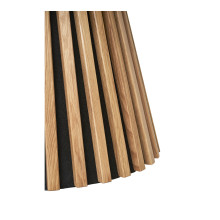 Stolik kawowy fornirowany na podstawie z lameli Osaka 70cm dąb naturalny House Nordic