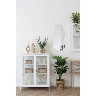 Świecznik ceramiczny japandi brązowy House Nordic