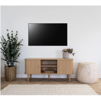 Szafka rtv na nóżkach Nikko 113x40cm sosna naturalna House Nordic