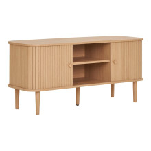 Szafka rtv na nóżkach Nikko 113x40cm sosna naturalna House Nordic