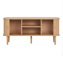 Szafka rtv na nóżkach Nikko 113x40cm sosna naturalna House Nordic