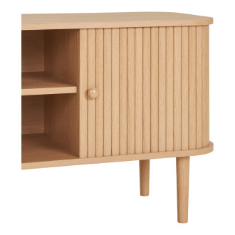 Szafka rtv na nóżkach Nikko 113x40cm sosna naturalna House Nordic