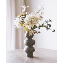 Wazon ceramiczny wabi-sabi 33cm szaro-brązowy House Nordic