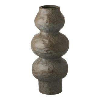 Wazon ceramiczny wabi-sabi 33cm szaro-brązowy House Nordic