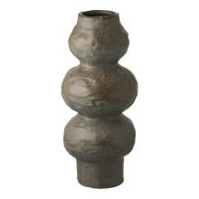 Wazon ceramiczny wabi-sabi 33cm szaro-brązowy House Nordic