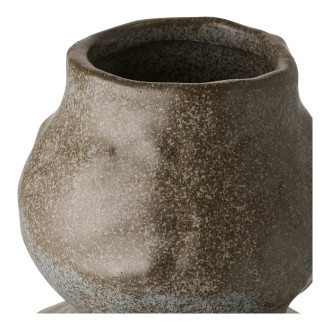 Wazon ceramiczny wabi-sabi 33cm szaro-brązowy House Nordic