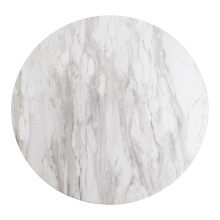 Stół okrągły na jednej nodze Bolzano 90cm imitacja marmuru / złoty House Nordic