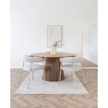 Krzesło tapicerowane Trivio boucle beż / kaszmir House Nordic