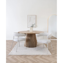 Krzesło tapicerowane Trivio boucle beż / kaszmir House Nordic