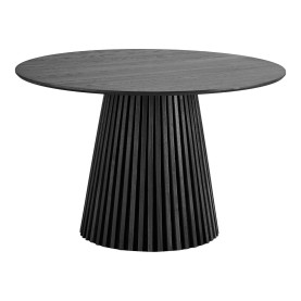 Stół fornirowany okrągły na podstawie z lameli Osaka 120cm dąb czarny House Nordic 2
