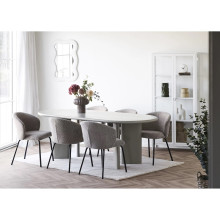 Stół owalny modern Nagano 100x220cm piaskowy House Nordic