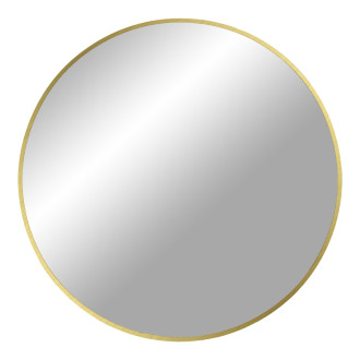 Lustro okrągłe w złotej ramie Madrid 80cm House Nordic